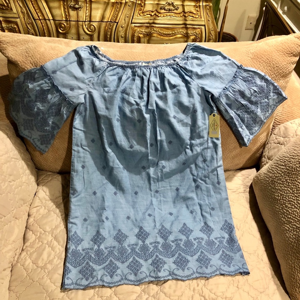 St John’s Bay New Detailed Jean Dress